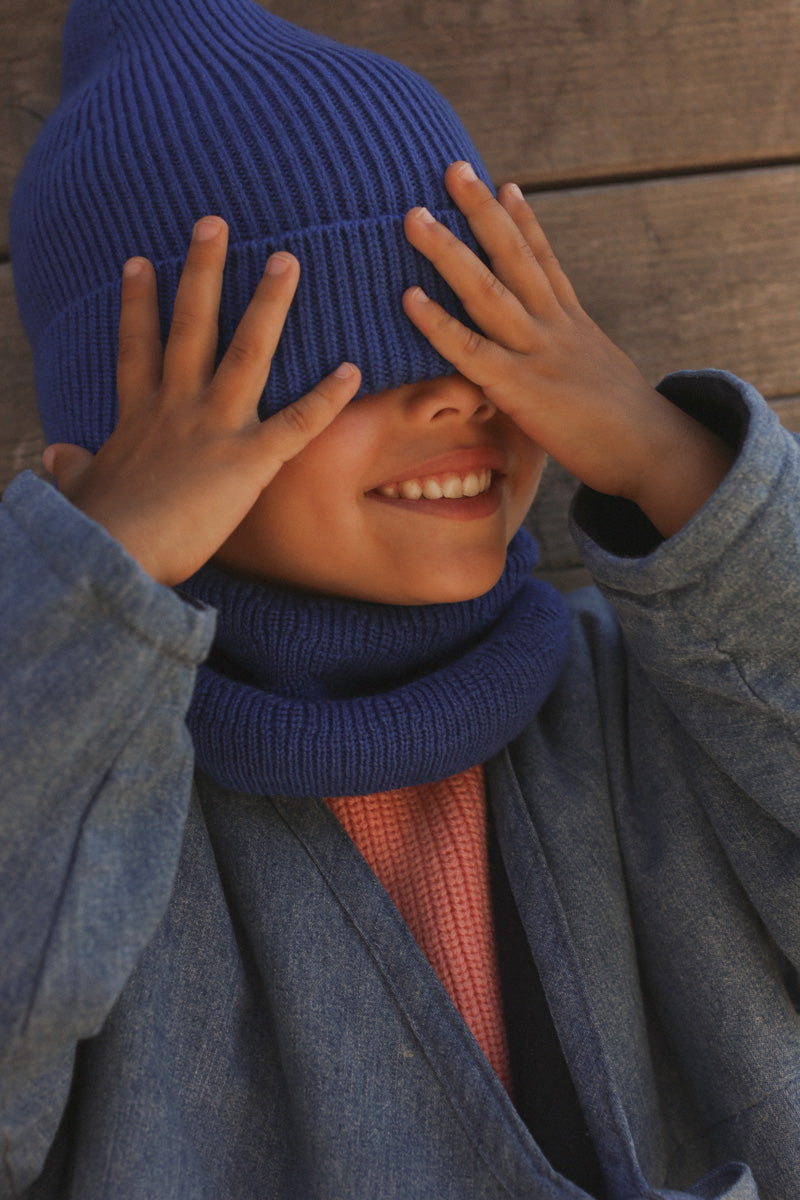 Hvid Merino Kids Beanie Fonzie verschiedene Farben – coucou natur