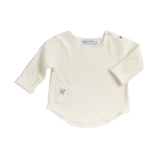 Bio Bambus UV Shirt mit Tasche in cream – coucou natur