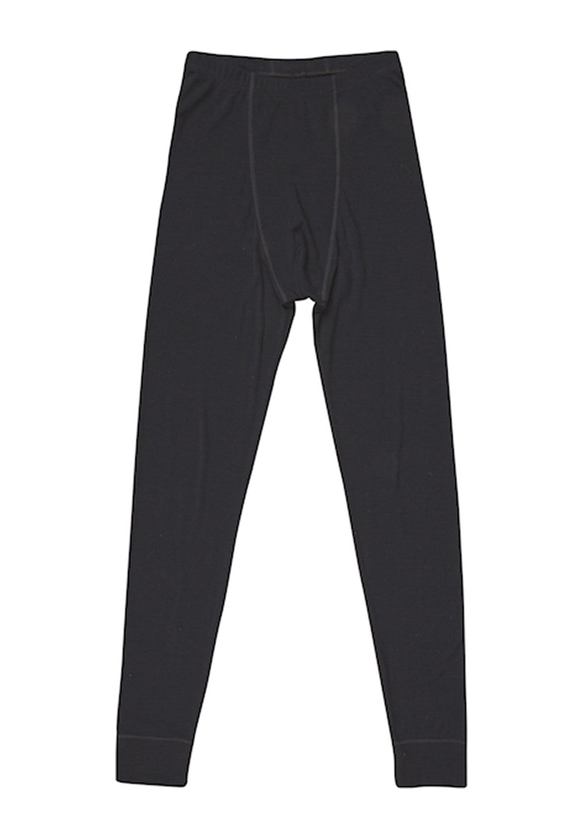 Joha Männer Merino Lange Unterhose mit Eingriff schwarz