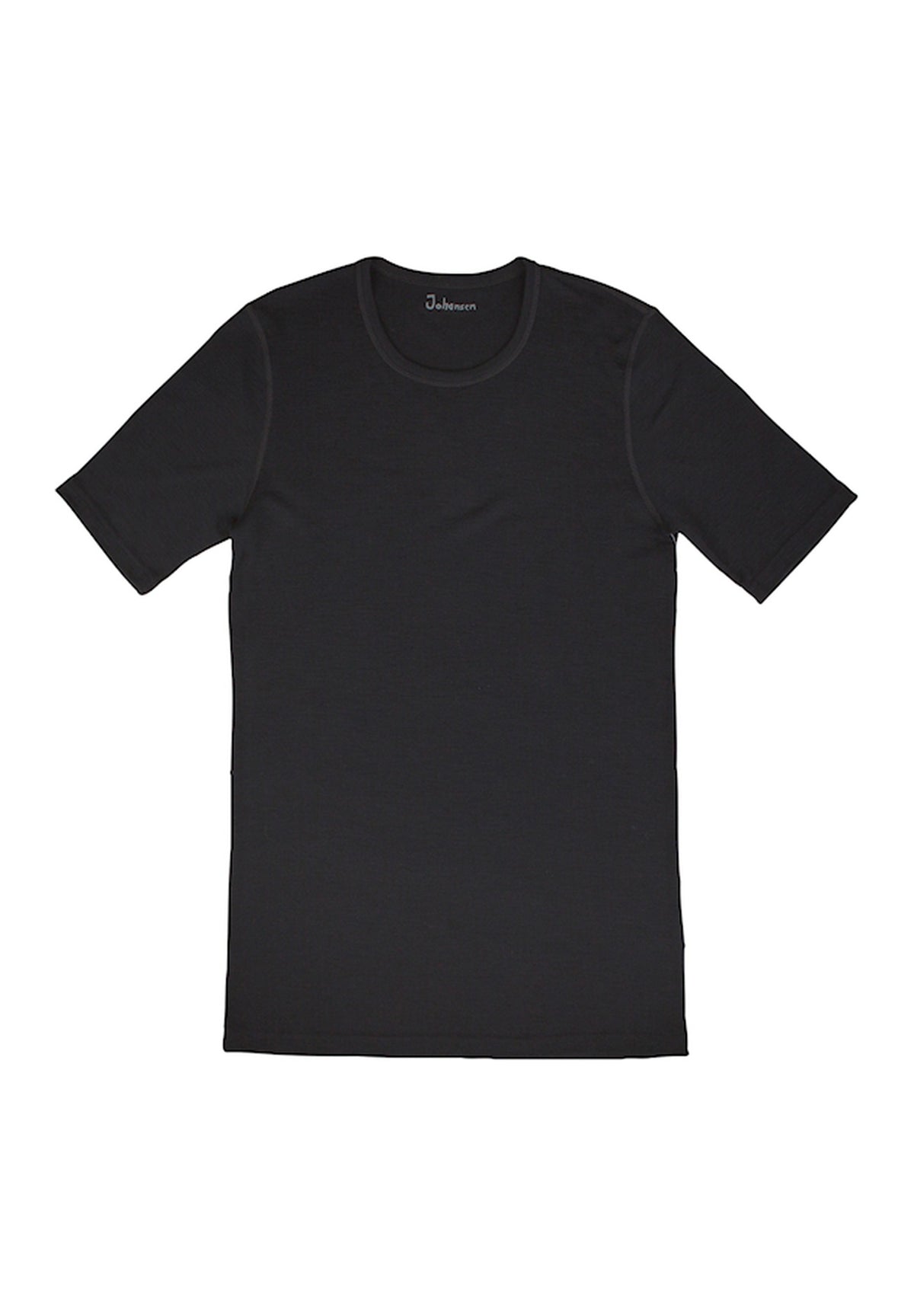 Joha Männer Merino Shirt kurzarm schwarz