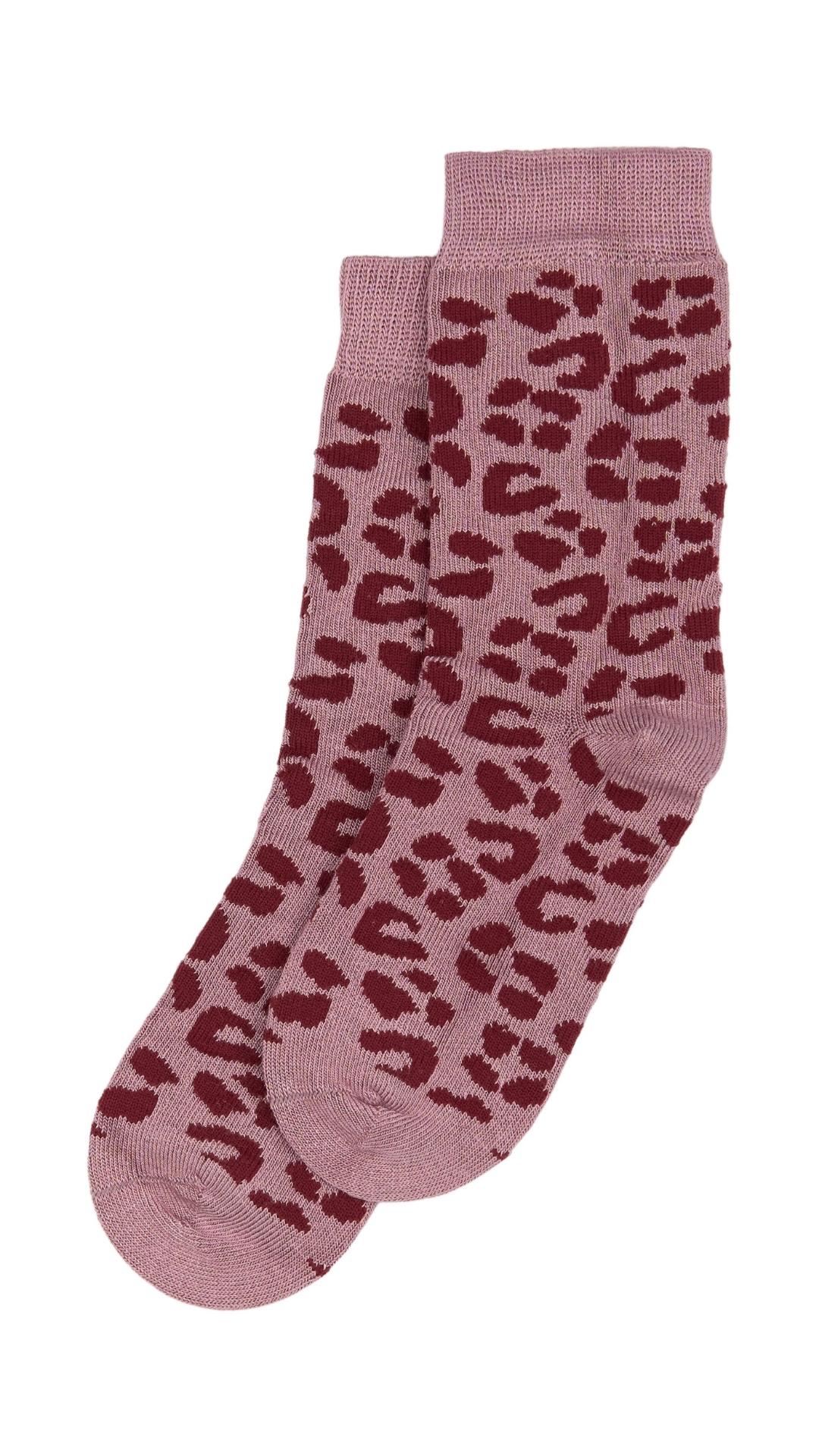 Minipop Bambus Socken Leo pink – coucou natur