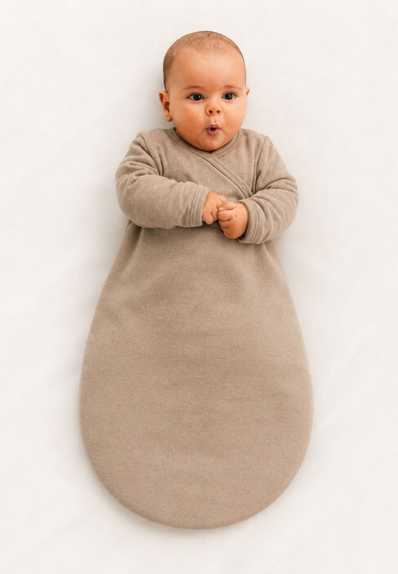 Lilano Baby Schlafsack Wollfrottee sand