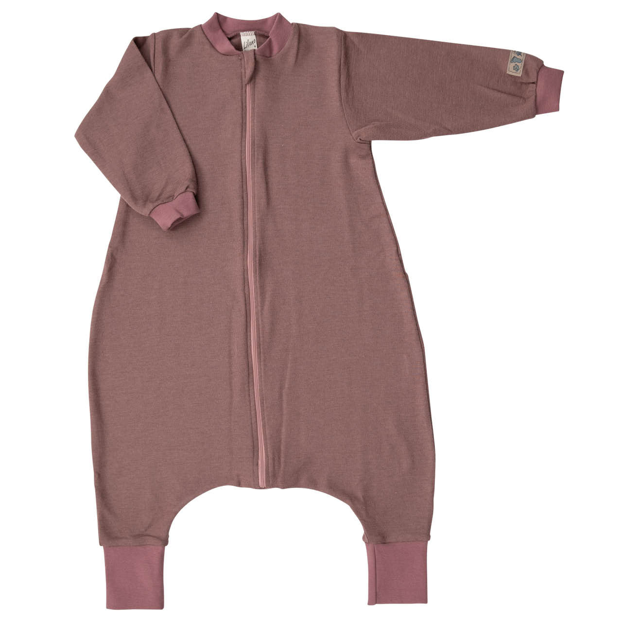 Lilano Ganzjahres Schlafsack mit Fuß Wolle Seide mauve