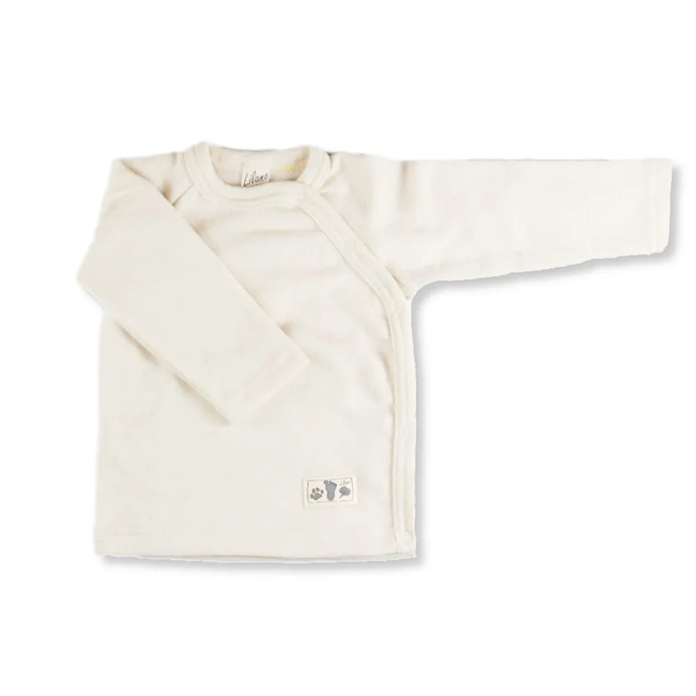 Lilano Baby Wolle Seide Wickelshirt natur