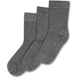 Minipop Bambus Socken 3er Pack grau