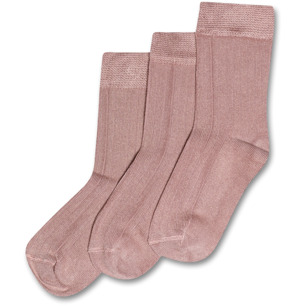 Minipop Bambus Socken 3er Pack rose
