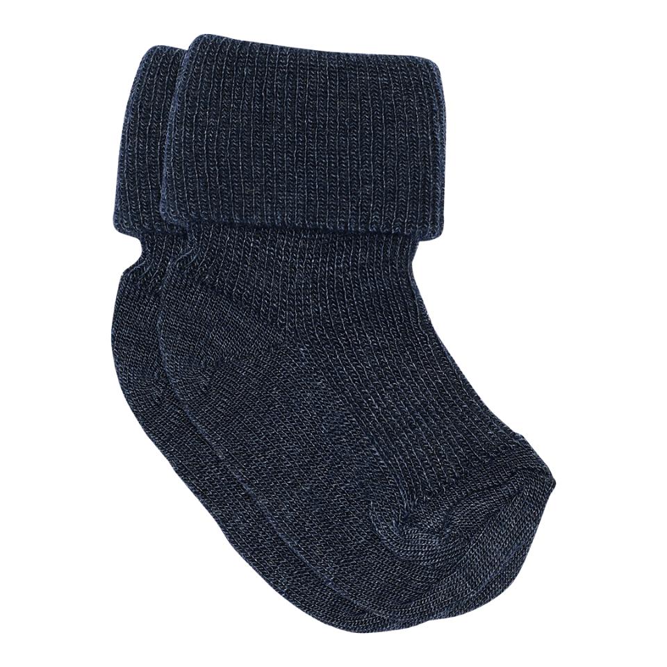 mp denmark Wolle Seide Socke navy