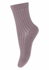 mp Merino Ripp Wollsocke MiniMe in dark purple dove
