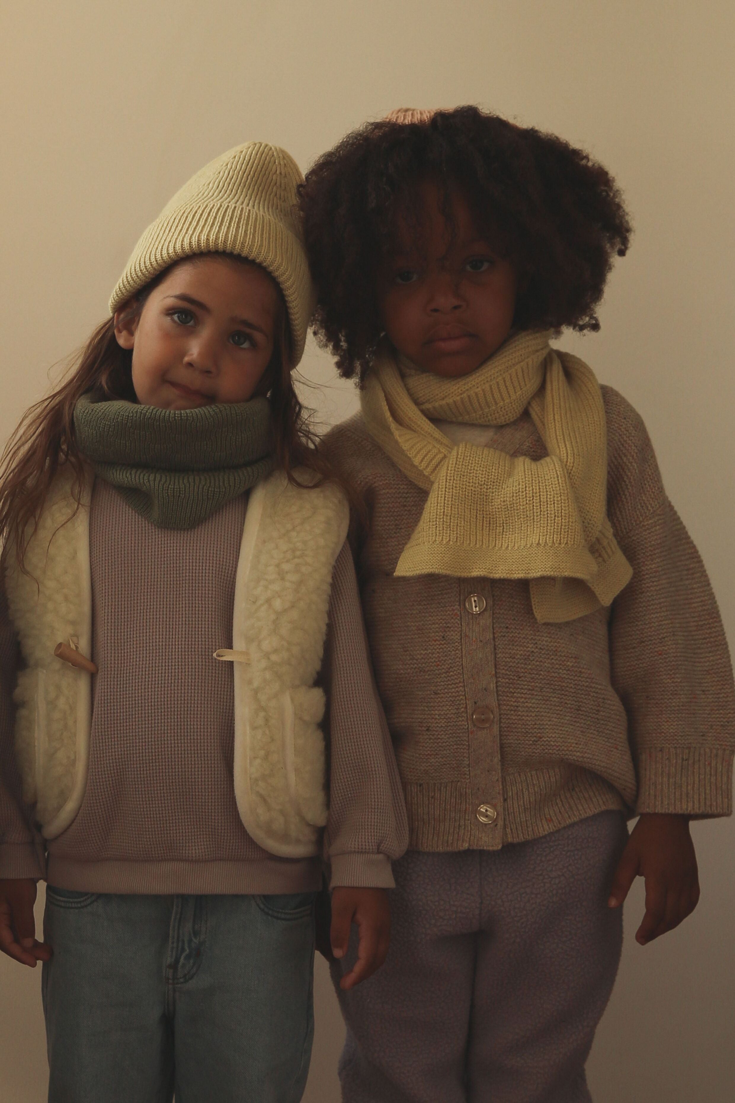 Hvid Merino Schlauchschal Kids mitwachsend verschiedene Farben
