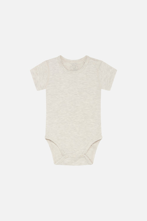 Hust&Claire Newborn Bambus Viskose Body natur melange