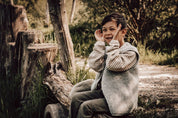 Alwero Kinder Bio Wollweste "Tyb junior" light in grau