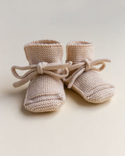 Hvid mitwachsende Merino Booties verschiedene Farben
