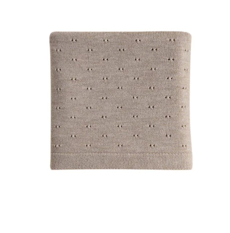 Hvid Merino Babydecke "Bibi" verschiedene Farben
