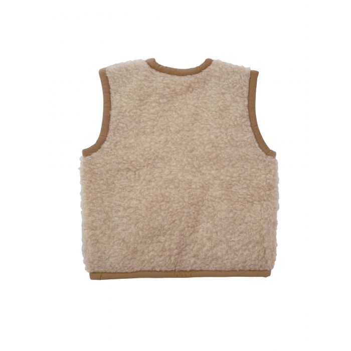 Alwero Kinder Wollweste beige braun