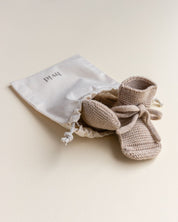 Hvid mitwachsende Merino Booties verschiedene Farben
