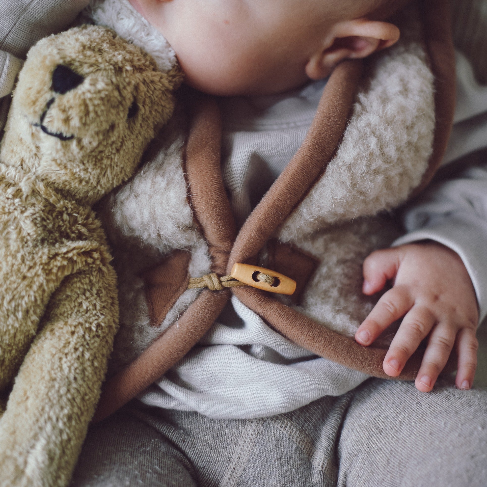 Alwero Kinder Wollweste beige braun