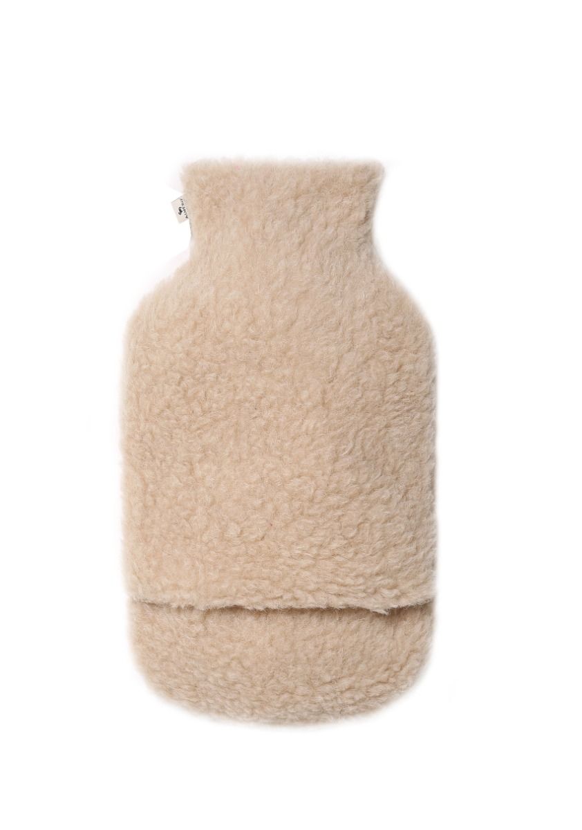 Alwero Wärmflaschenbezug aus Wolle in beige