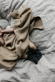 Hvid Merino Babydecke "Bibi" verschiedene Farben
