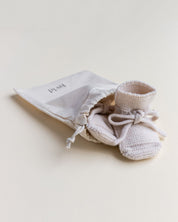Hvid mitwachsende Merino Booties verschiedene Farben