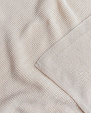 Hvid Merino Babydecke "Felix" cream