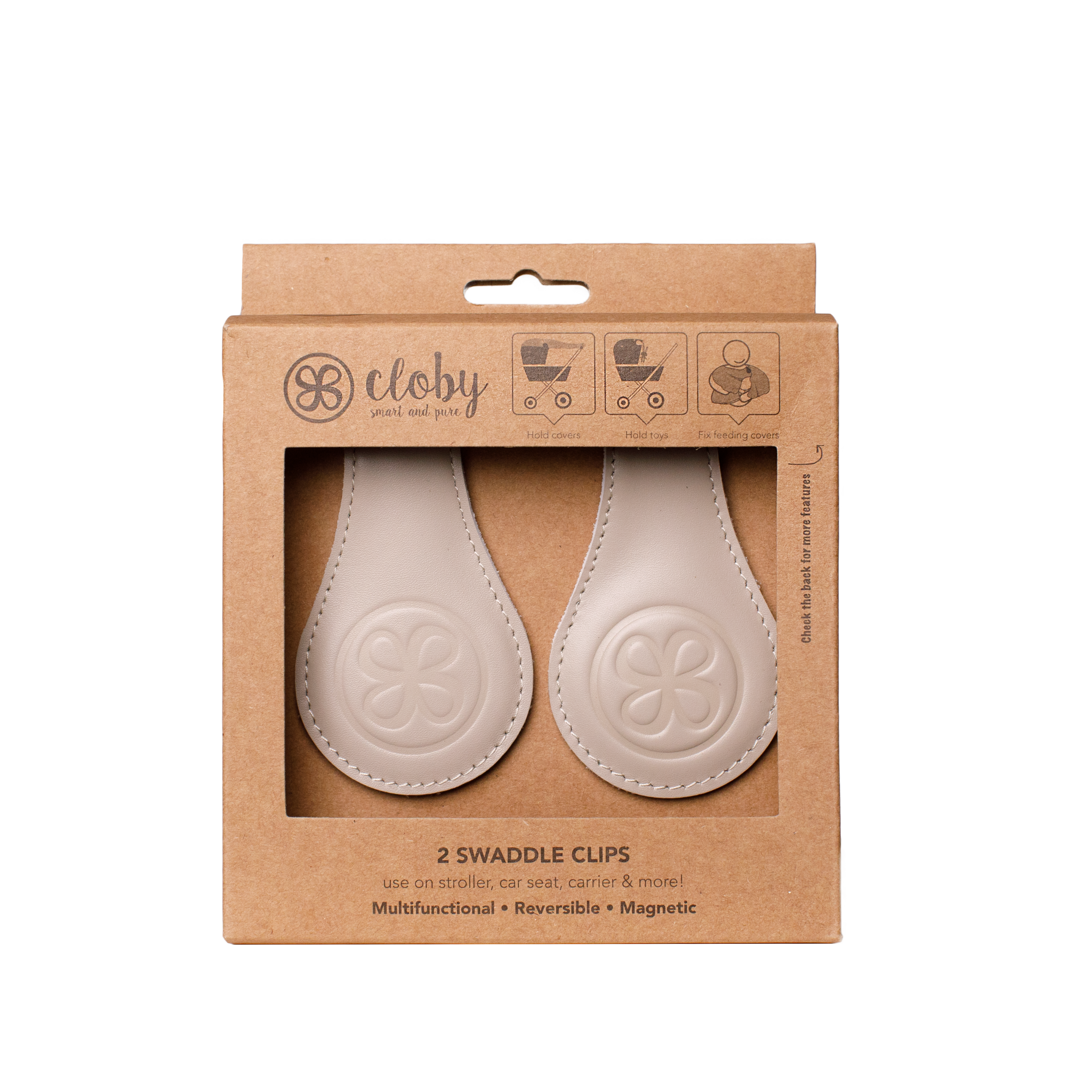 cloby multifunktionale Magnetclips 2er Set verschied. Farben