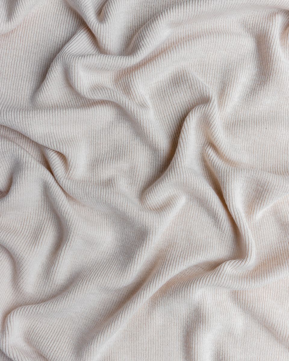 Hvid Merino Babydecke "Felix" cream