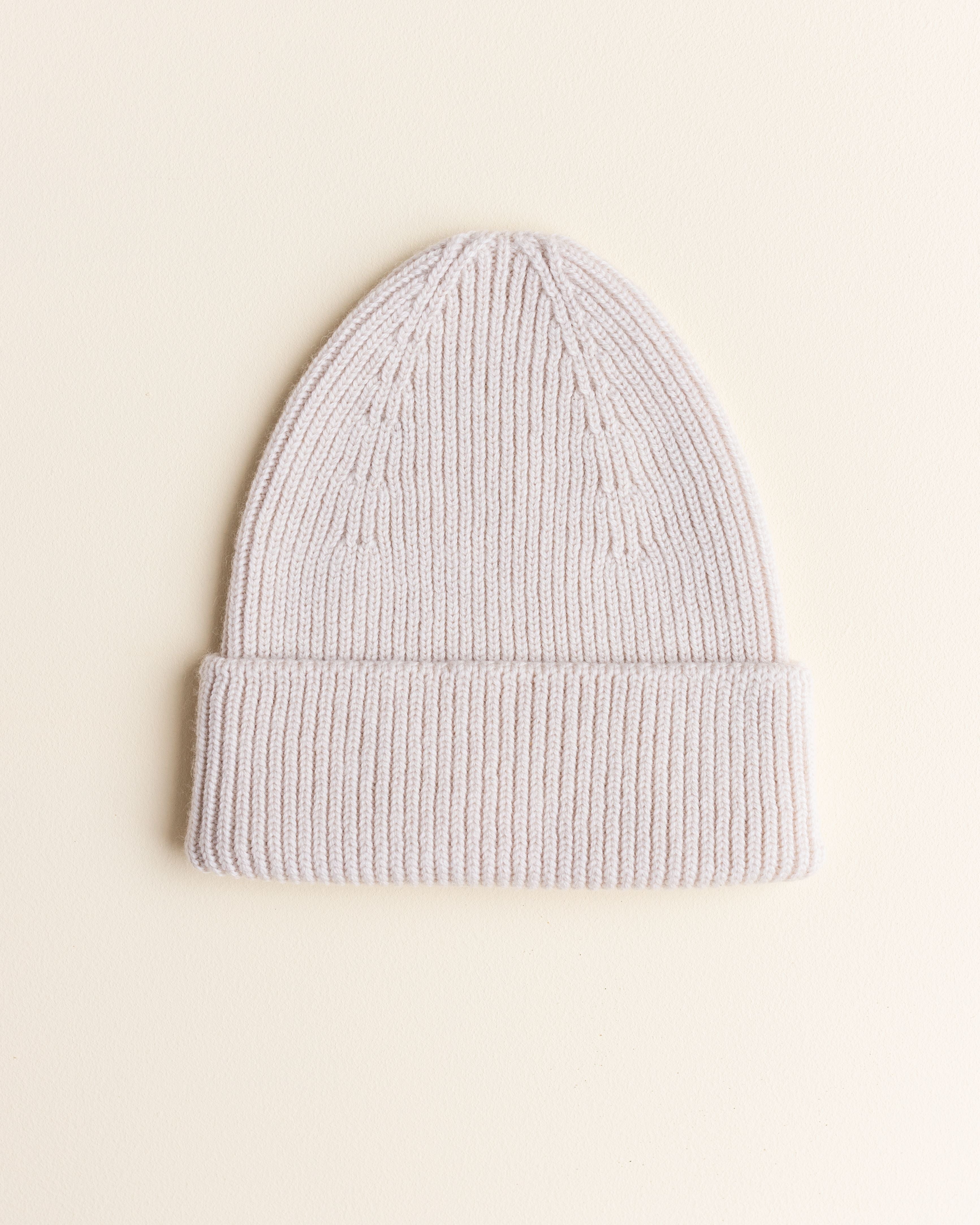 Hvid Merino Newborn Beanie Fonzie verschiedene Farben