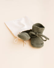 Hvid mitwachsende Merino Booties verschiedene Farben