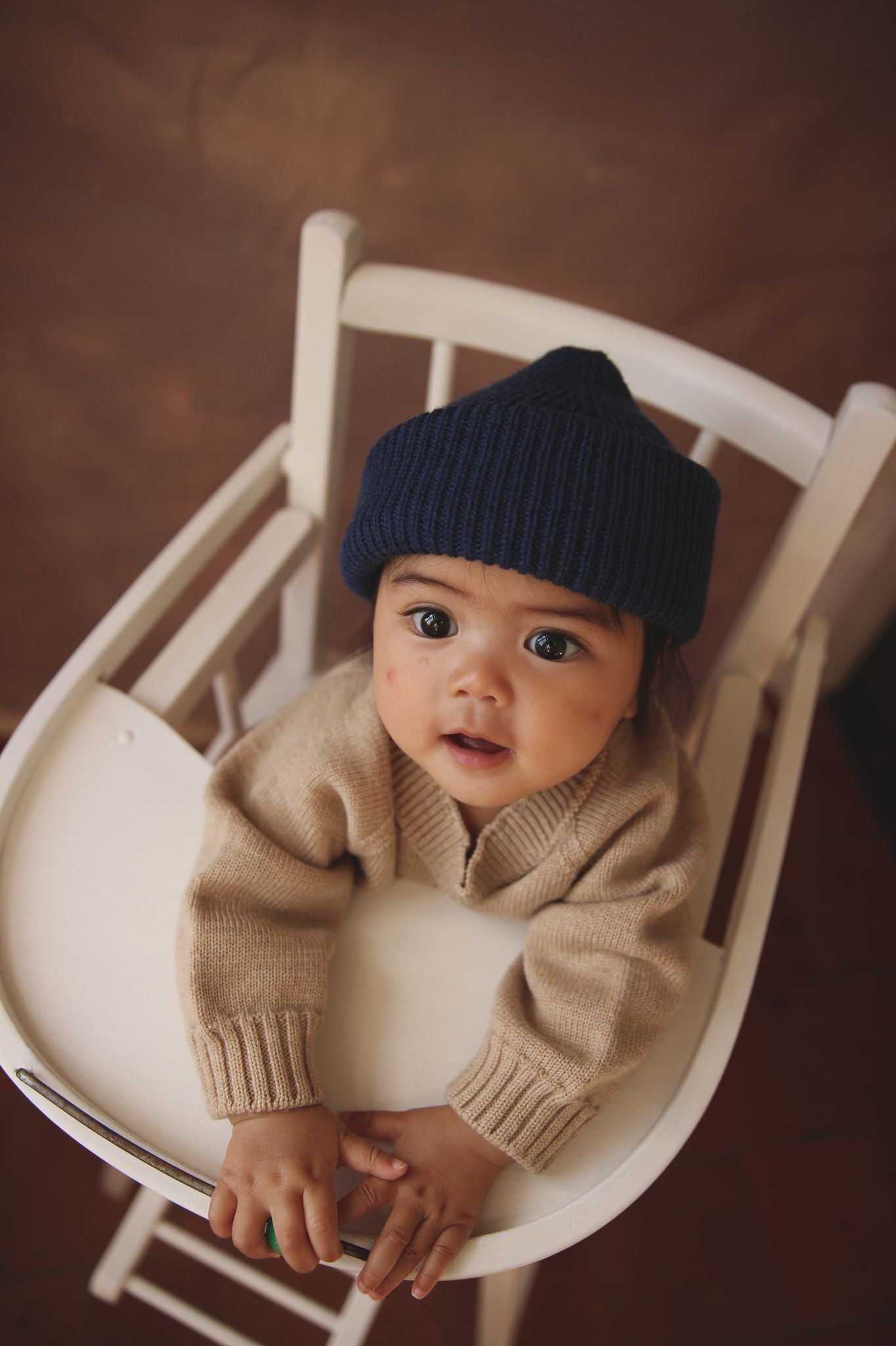 Hvid Merino Kids Beanie Fonzie verschiedene Farben