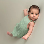 Micu Micu Newborn Strickstrampler kurz in mint