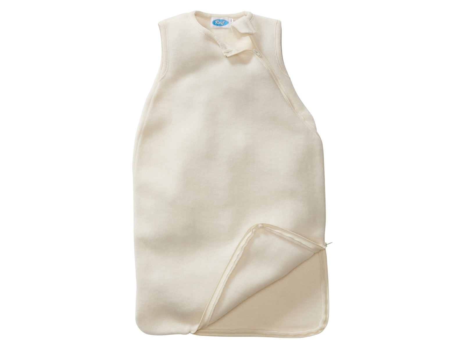 Reiff Bio Baby Ganzjahres Schlafsack Wollfrottee natur ohne Arm – coucou natur