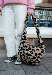 Lukkily Mombag Wickeltasche Teddy Leo beige