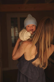 Hvid Merino Kids Beanie Fonzie verschiedene Farben
