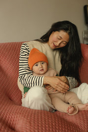 Hvid Merino Kids Beanie Fonzie verschiedene Farben