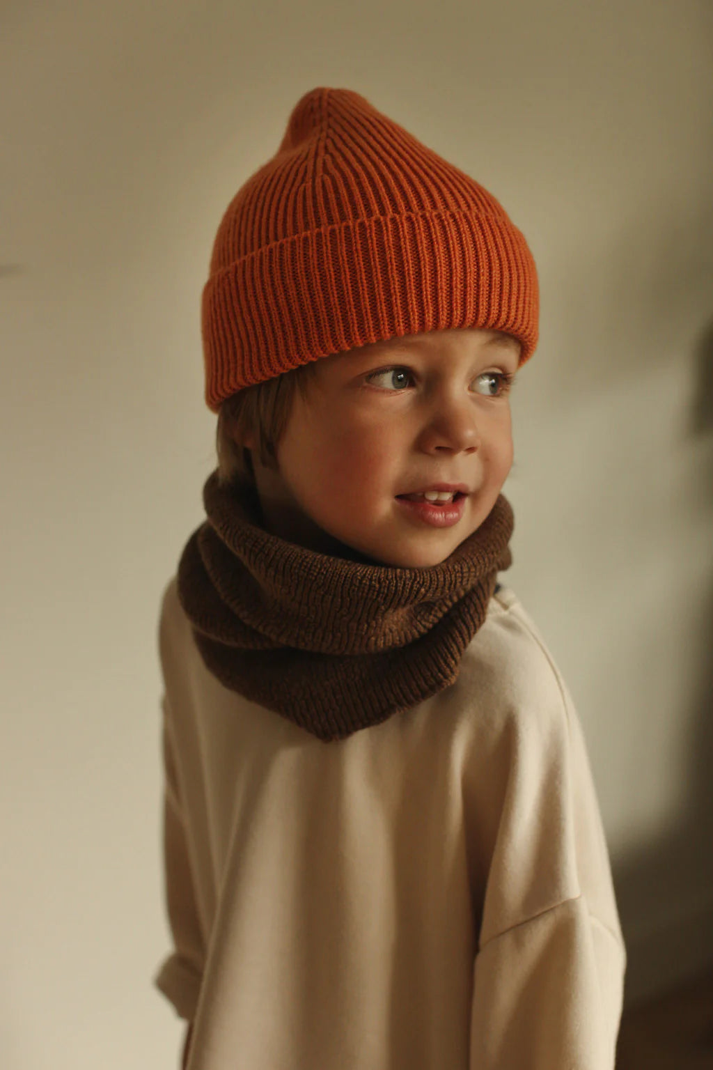 Hvid Merino Kids Beanie Fonzie verschiedene Farben