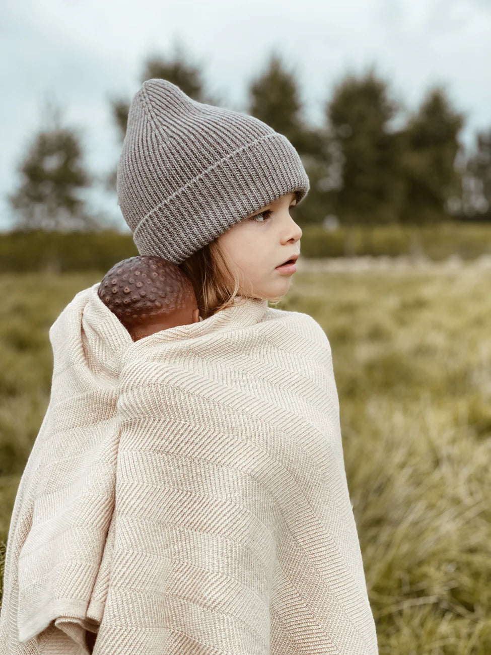 Hvid Merino Kids Beanie Fonzie verschiedene Farben