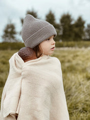 Hvid Merino Kids Beanie Fonzie verschiedene Farben