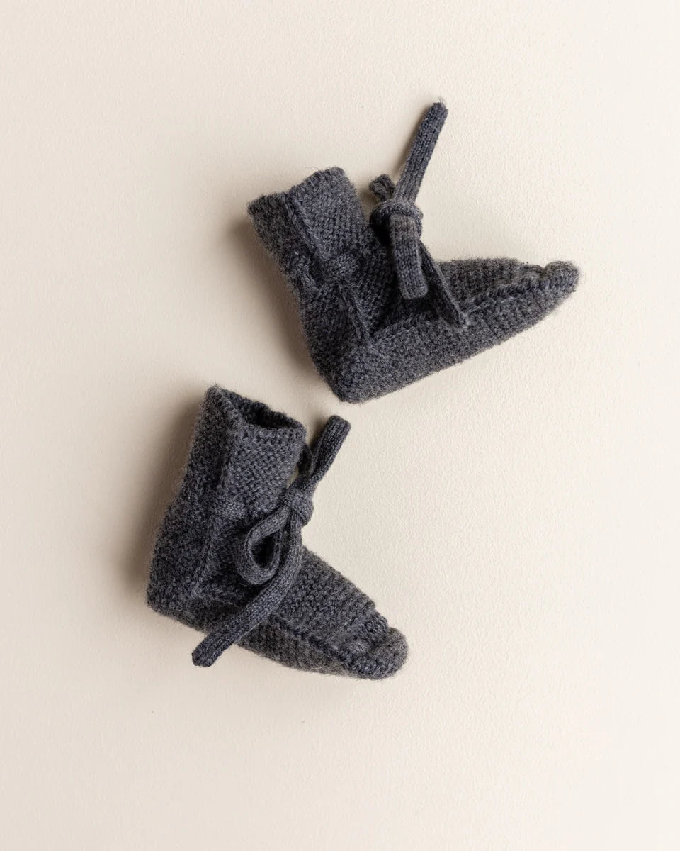 Hvid mitwachsende Merino Booties verschiedene Farben