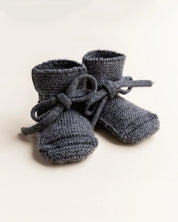 Hvid mitwachsende Merino Booties verschiedene Farben