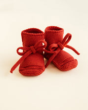 Hvid mitwachsende Merino Booties verschiedene Farben