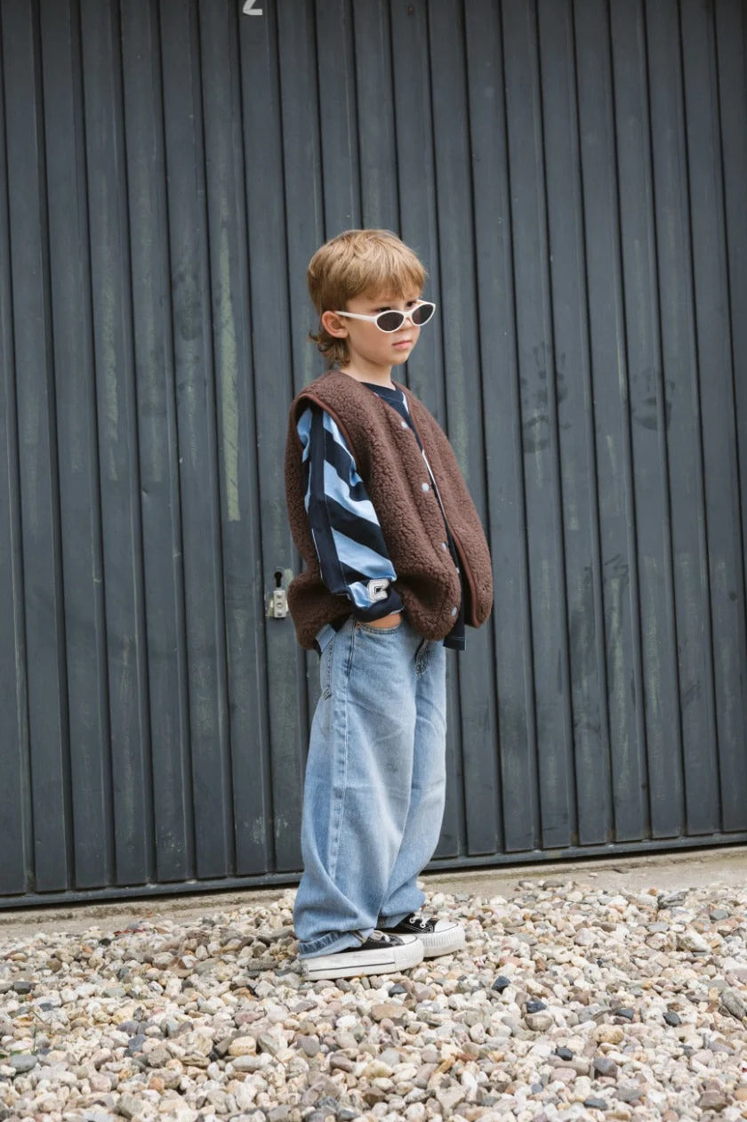 Alwero Kinder Bio Wollweste Special Edition choco martini "cozy club"