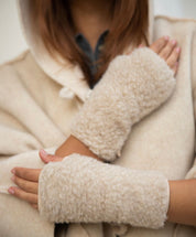 Alwero Merino Handwärmer in beige