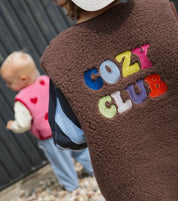 Alwero Kinder Bio Wollweste Special Edition choco martini "cozy club"