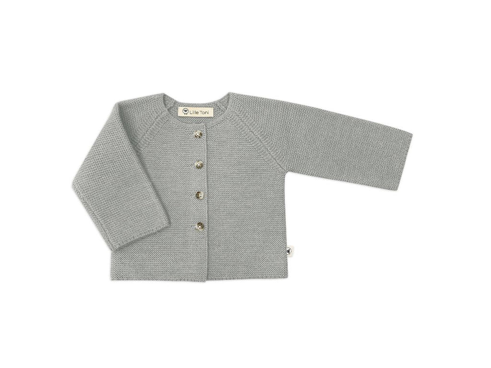 Lille Toni Merino Jäckchen mitwachsend "Emil" dusty sage 0-2 Jahre