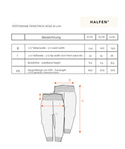 Halfen Merino mitwachsende Feinstrick Hose mit hohem Bund versch.Farben