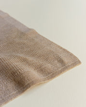 Hvid Merino Babydecke "Felix" sand