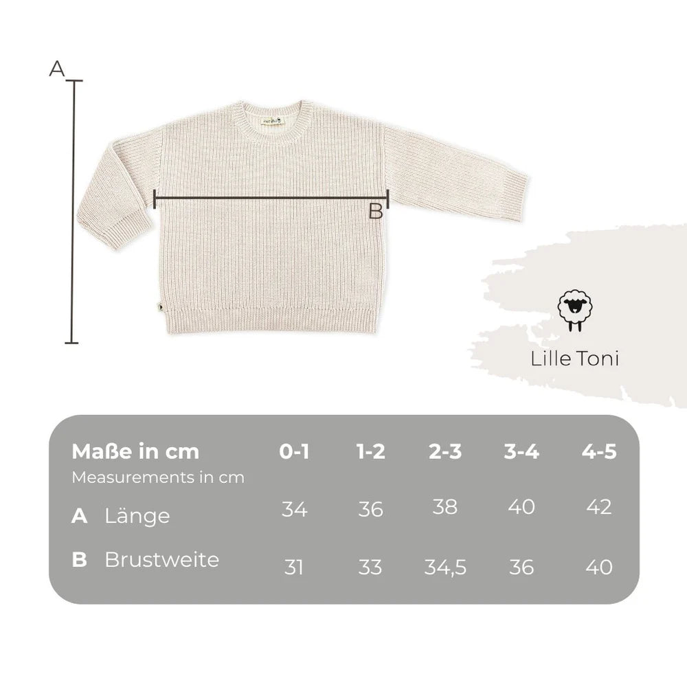 Lille Toni Merino mitwachsender Pullover "Paul" verschiedene Farben