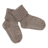 gobabygo Antirutsch Alpaca Socken "walnuss"