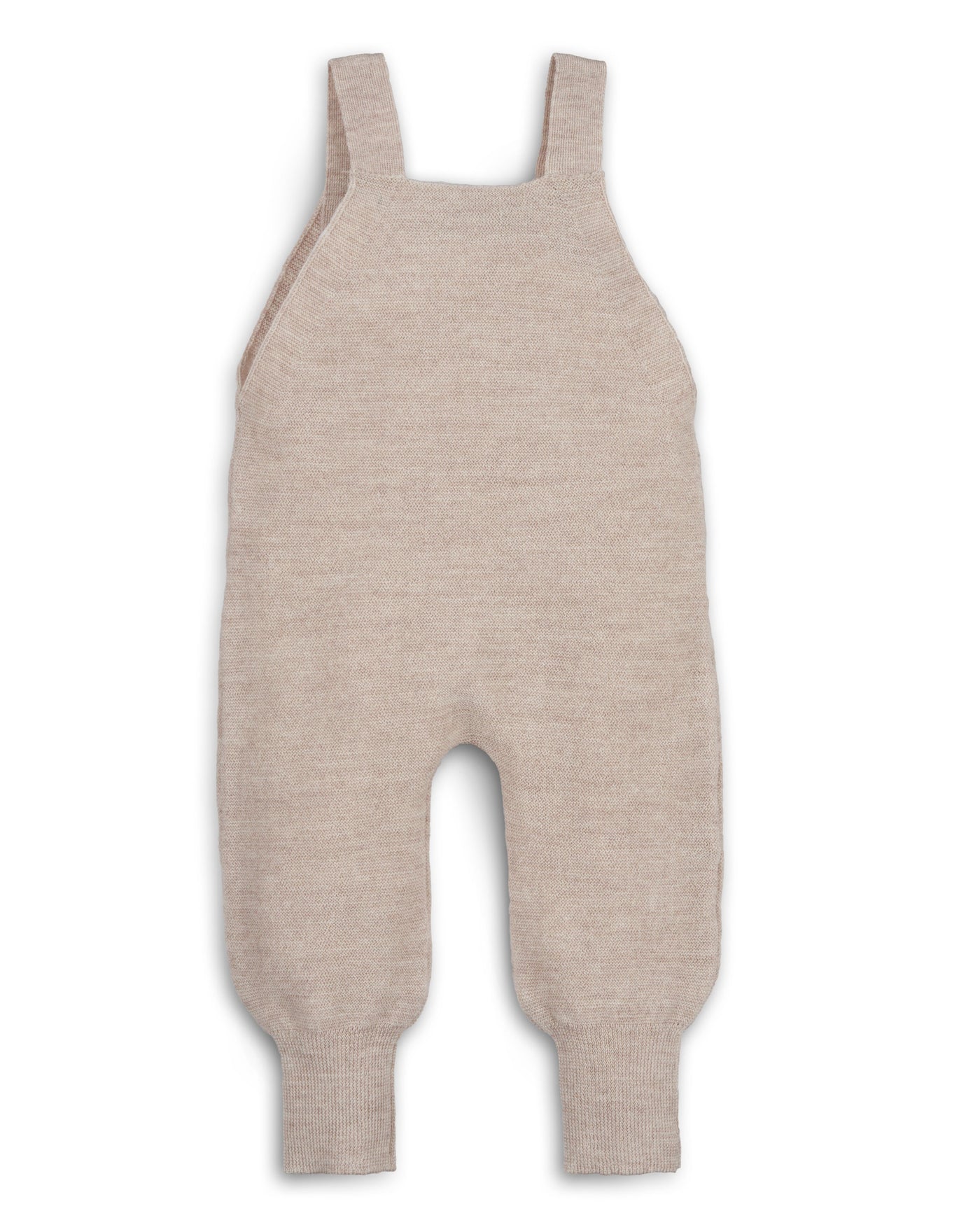 Halfen Merino mitwachsende Feinstrick Latzhose in natur Gr. 62/68