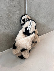 alwero woll hausschuhe twenn x flip flop leo